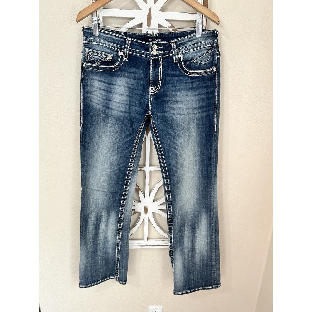 Vigoss The Chelsea Boot Cut W 31 L33 Thick Stitch Mid Rise Jeans *J114